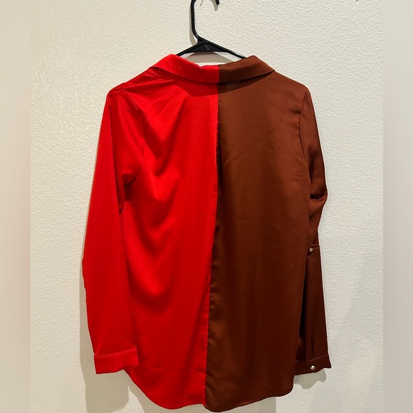 Vici color block button up - Picture 3 of 3